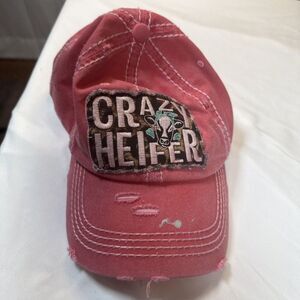 Kbethos Vintage Distressed Hat Crazy Heifer Preowned
